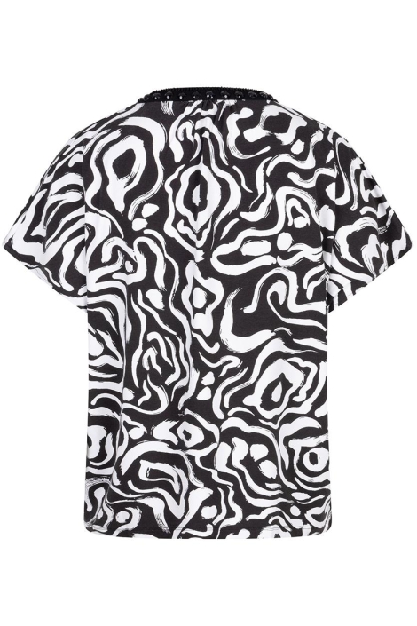 EsQualo top beads playful print sj